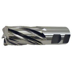 1/4″ × 3/8″ × 1/4″ × 2.063″ RHS / RHC HSS-CO 8% (M42) 4-Flute Center-Cutting Fine Profile Roughing End Mill - Bright - Exact Industrial Supply