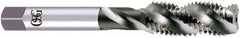 OSG - 1-8 UNC, 4 Flute, 50° Helix, Bottoming Chamfer, Bright Finish, High Speed Steel Spiral Flute STI Tap - Right Hand Flute, 5-3/4" OAL, 1.021" Shank Diam, 2-9/16" Thread Length, 3B Class of Fit, Series S108 - Exact Industrial Supply