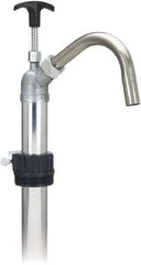 lumax - Water-Based Lubrication 0.17 Gal/Turn Flow Stainless Steel Lever Hand Pump - For 15 to 55 Gal Container - Benchmark Tooling