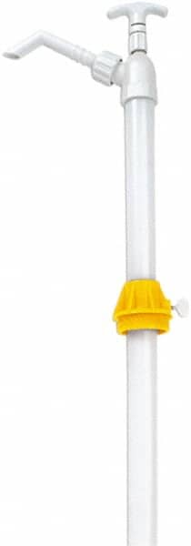 lumax - Oil Lubrication 0.06 Gal/Turn Flow Polypropylene Lever Hand Pump - For 15 to 55 Gal Container - Benchmark Tooling