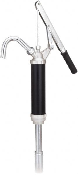 lumax - Oil Lubrication 0.10 Gal/Turn Flow Aluminum & Steel Lever Hand Pump - For 15 to 55 Gal Container - Benchmark Tooling