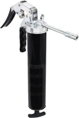 lumax - 7,000 Max psi, Rigid Pistol Grease Gun - 14 oz Capacity, 1/8 Thread Outlet, 25 Strokes per oz, 3-Way Fill - Benchmark Tooling