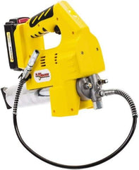 lumax - 10,000 Max psi, Flexible Battery-Operated Grease Gun - 14 oz Capacity, 3-Way Fill - Benchmark Tooling