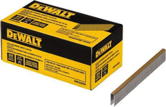 DeWALT - 9/16" Long x 0.0375" Wide, 20 Gauge Crowned Construction Staple - Steel, Galvanized Finish - Benchmark Tooling