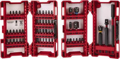 Milwaukee Tool - 55 Piece, Impact Driver Bit Set - 3/32 to 1/4" Hex, #1 to #3, Drilling/Screwdriving Utility Accessory Set Kit, 1/4" Hex Drive, Hex Point - Benchmark Tooling