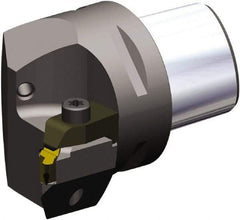 Kennametal - NU3R Insert, 52mm Head Length, Modular Grooving Cutting Unit Head - Left Hand Cut, System Size PSC50, Through Coolant, Series Top Notch - Benchmark Tooling