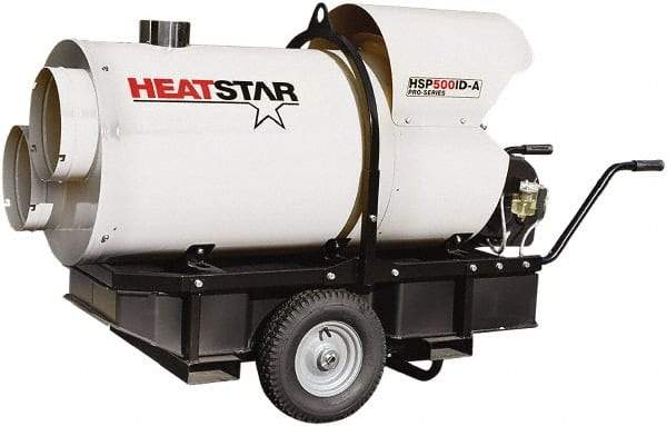 Heatstar - 400,000 BTU Rating, Kerosene/Diesel Indirect Fired Forced Air Heater - 10,000 Sq Ft Max Heating Area, 46 Gal Capacity, Fuel with Diesel, Kerosene, JP-8 & Jet8 - Benchmark Tooling