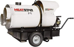 Heatstar - 400,000 BTU Rating, Kerosene/Diesel Indirect Fired Forced Air Heater - 10,000 Sq Ft Max Heating Area, 46 Gal Capacity, Fuel with Diesel, Kerosene, JP-8 & Jet8 - Benchmark Tooling