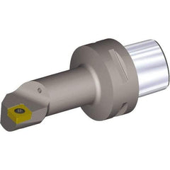 Kennametal - Right Hand Cut, Size PSC63, CC.. 1204.. & CC.. 432 Insert Compatiblity, Internal Modular Turning & Profiling Cutting Unit Head - 22mm Ctr to Cutting Edge, 90mm Head Length, Through Coolant, Series PSC - Benchmark Tooling