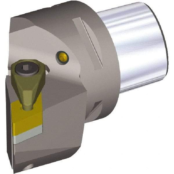 Kennametal - Right Hand Cut, Size PSC63, DN..110408 & DN..332 Insert Compatiblity, External Modular Turning & Profiling Cutting Unit Head - 45mm Ctr to Cutting Edge, 65mm Head Length, Through Coolant, Series PSC - Benchmark Tooling