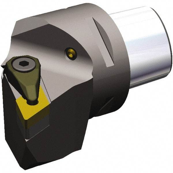Kennametal - Left Hand Cut, Size PSC63, DN..150408 & DN..432 Insert Compatiblity, External Modular Turning & Profiling Cutting Unit Head - 45mm Ctr to Cutting Edge, 65mm Head Length, Through Coolant, Series PSC - Benchmark Tooling