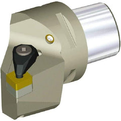 Kennametal - Left Hand Cut, Size PSC50, CN.. 432 & CN..120408 Insert Compatiblity, Internal Modular Turning & Profiling Cutting Unit Head - 35mm Ctr to Cutting Edge, 60mm Head Length, Through Coolant, Series PSC - Benchmark Tooling