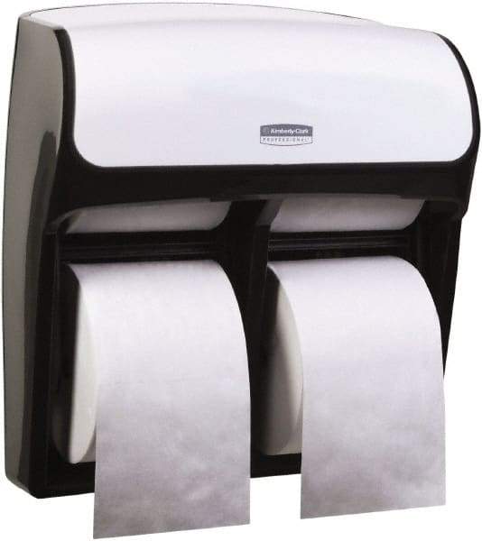 Kimberly-Clark Professional - Standard Four Roll Plastic Toilet Tissue Dispenser - 12-5/16" Wide x 13-9/16" High x 6-7/8" Deep, White - Benchmark Tooling