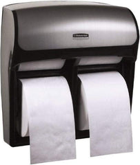 Kimberly-Clark Professional - Standard Four Roll Plastic Toilet Tissue Dispenser - 12-5/16" Wide x 13-9/16" High x 6-7/8" Deep, Gray - Benchmark Tooling