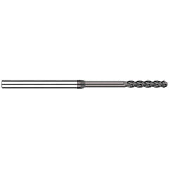 Harvey Tool - Ball End Mills; Mill Diameter (Decimal Inch): 0.0250 ; Number of Flutes: 4 ; Length of Cut (Inch): 1/8 ; Length of Cut (Decimal Inch): 0.1250 ; Material: Solid Carbide ; Overall Length (Inch): 2-1/2 - Exact Industrial Supply