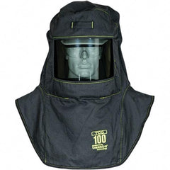 Oberon - Arc Flash & FR Hoods Hood Type: Arc Flash Protection Hood Style: Hood with Neck and Shoulder Drape - Benchmark Tooling