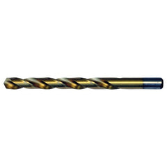 7/32 RHS / RHC HSS 135 Degree Split Point Heavy Duty Jobber Drill - TiN - Exact Industrial Supply