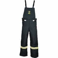 Oberon - Size 2XL, Black, Zippered with Flap, Arc Flash Bib Overall - 50" Chest, Aramid - Benchmark Tooling