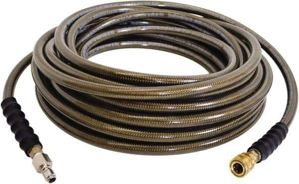 Simpson - 4,500 Max psi 2 Piece Pressure Washer Hose - 200' Long, Polyurethane, 3/8 NPT, Female & Male - Benchmark Tooling