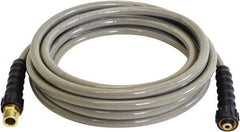 Simpson - 3,700 Max psi Fixed Pressure Washer Hose - 50' Long, Polyurethane, Female - Benchmark Tooling