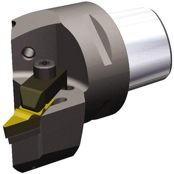 Kennametal - Left Hand Cut, Size PSC50, VC.. 1604 & VP..332 Insert Compatiblity, External Modular Turning & Profiling Cutting Unit Head - 35mm Ctr to Cutting Edge, 62mm Head Length, Through Coolant, Series Top Notch - Benchmark Tooling