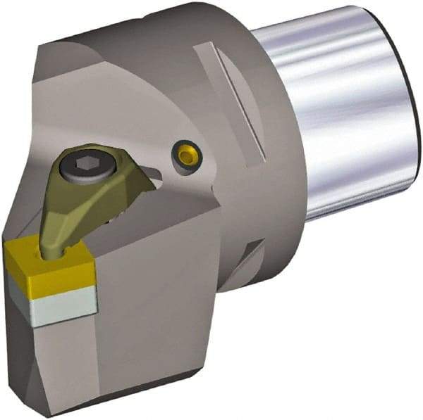 Kennametal - Right Hand Cut, Size PSC50, SN..120408 & SN..432 Insert Compatiblity, External Modular Turning & Profiling Cutting Unit Head - 27mm Ctr to Cutting Edge, 60mm Head Length, Through Coolant, Series PSC - Benchmark Tooling