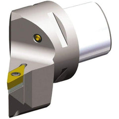 Kennametal - Right Hand Cut, Size PSC63, VB.. 1604 & VB.. 332 Insert Compatiblity, Internal Modular Turning & Profiling Cutting Unit Head - 45mm Ctr to Cutting Edge, 65mm Head Length, Through Coolant, Series PSC - Benchmark Tooling