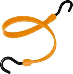 The Better Bungee - Heavy Duty Bungee Strap with Overmolded Nylon Hook End - 36" OAL, Orange - Benchmark Tooling