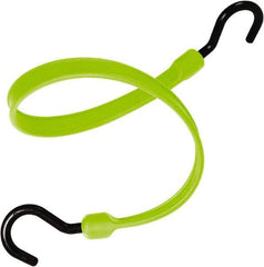 The Better Bungee - Heavy Duty Bungee Strap with Overmolded Nylon Hook End - 36" OAL, Safety Green - Benchmark Tooling