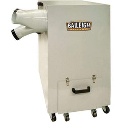 Baileigh - 5µm, 220 Volt Portable Metal Dust Collector - 30-1/2" Long x 21" Deep x 39-1/2" High, 4" Connection Diam, 1,450 CFM Air Flow, 10.4" Static Pressure Water Level - Benchmark Tooling