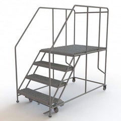 TRI-ARC - Rolling & Wall Mounted Ladders & Platforms Type: Rolling Work Platform Style: Steel Work Platform - Benchmark Tooling