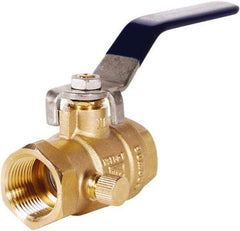 Legend Valve - 1/2" Pipe, Full Port, Lead Free Brass Full Port Ball Valve - 2 Piece, FNPT x FNPT Ends, Lever Handle, 600 WOG - Benchmark Tooling