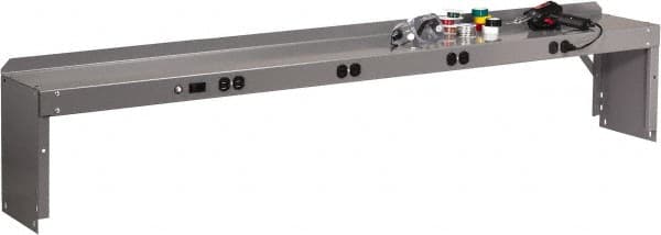 Tennsco - Steel Workbench & Workstation Riser - 10-1/2" Deep, Use with Tennsco Workbench - Benchmark Tooling