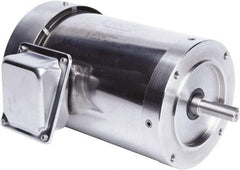 Leeson - 1-1/2 Max hp, 1,800 Max RPM, Premium Efficient Electric AC DC Motor - 230/460 V Input, Three Phase, 56C Frame, 5/8" Shaft Diam, C-Face Mount, TEFC Enclosure - Benchmark Tooling