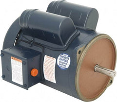 Leeson - 1 Max hp, 1,800 Max RPM, Feed-Auger Drive Electric AC DC Motor - 115/230 V Input, Single Phase, 56YZ Frame, 5/8" Shaft Diam, Special Mount, TEFC Enclosure - Benchmark Tooling
