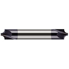 Harvey Tool - 0.011" Radius, 1/8" Diam, 2 Flute Solid Carbide Corner Rounding End Mill - Exact Industrial Supply