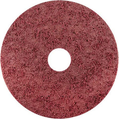 Norton - 7" Diam, Aluminum Oxide Hook & Loop Disc - Medium Grade, Nonwoven, - Benchmark Tooling