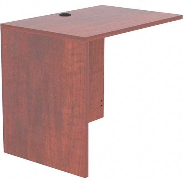 ALERA - Woodgrain Laminate Return/Bridge Shell Desk - 35" Wide x 23-5/8" Deep x 29-5/8" High, Medium Cherry - Benchmark Tooling