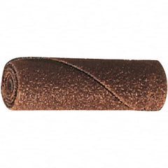 PFERD - 1" Max Roll Diam x 2" OAL, 120 Grit Aluminum Oxide Straight Cartridge Roll - 1/4" Pilot Hole Diam, Cloth Backing, 9,000 Max RPM - Benchmark Tooling