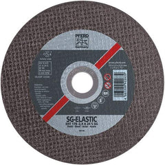 PFERD - 7" Aluminum Oxide Cutoff Wheel - 1/8" Thick, 7/8" Arbor, Use with Angle Grinders - Benchmark Tooling