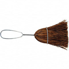 PFERD - 10" OAL Palmyra Bristle Whisk Broom - 7" Long Metal Handle, 3" Bristle Length, 4-1/2" Wide - Benchmark Tooling