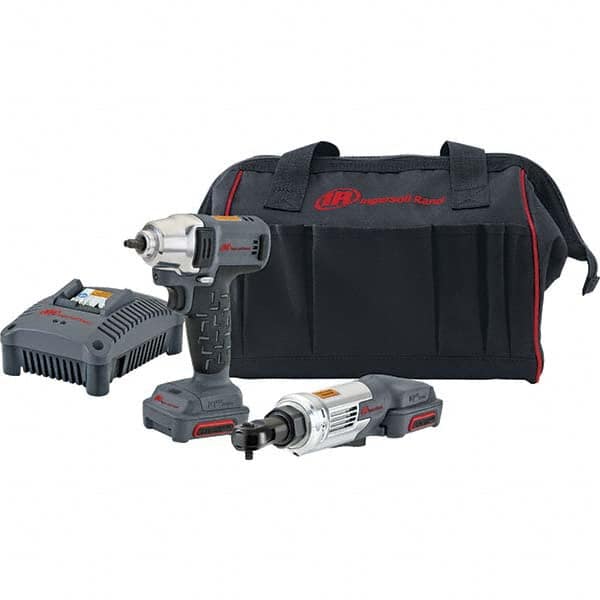 Ingersoll-Rand - 12 Volt Cordless Tool Combination Kit - Includes 1/4" Impact Driver, Lithium-Ion Battery Included - Benchmark Tooling