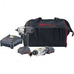 Ingersoll-Rand - 12 Volt Cordless Tool Combination Kit - Includes 1/4" Impact Driver, Lithium-Ion Battery Included - Benchmark Tooling