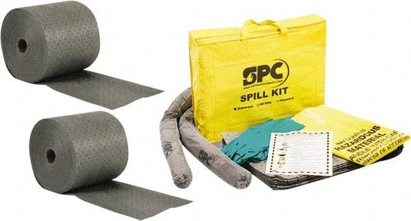 Brady SPC Sorbents - 24 Gal Capacity per Package, Universal Roll - 150' Long x 15" Wide, Gray, Polypropylene - Benchmark Tooling