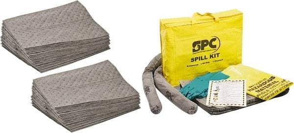 Brady SPC Sorbents - 44 Gal Capacity per Package, Universal Pad - 19" Long x 15" Wide, Polypropylene - Benchmark Tooling