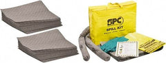 Brady SPC Sorbents - 26 Gal Capacity per Package, Universal Pad - 19" Long x 15" Wide, Gray, Polypropylene - Benchmark Tooling