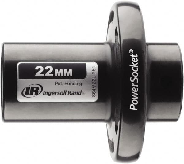 Ingersoll-Rand - 1/2" Drive 22mm Standard Magnetic Nonsparking Universal Impact Socket - 6 Points, 3-1/10" OAL - Benchmark Tooling