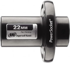 Ingersoll-Rand - 1/2" Drive 22mm Standard Magnetic Nonsparking Universal Impact Socket - 6 Points, 3-1/10" OAL - Benchmark Tooling