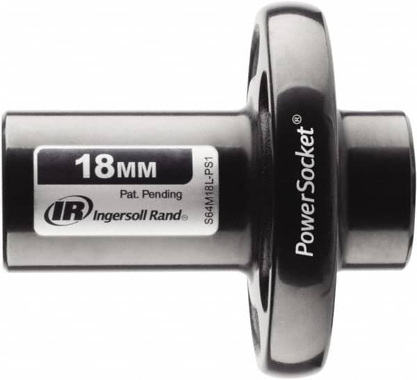 Ingersoll-Rand - 1/2" Drive 18mm Standard Magnetic Nonsparking Universal Impact Socket - 6 Points, 3-1/10" OAL - Benchmark Tooling