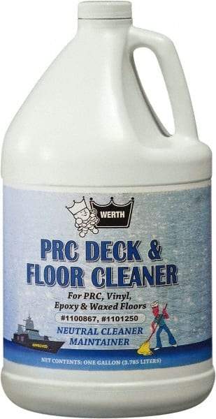 Werth Sanitary Supply - 1 Gal Plastic Bottle Floor Cleaner - Use on All Types of Flooring - Benchmark Tooling